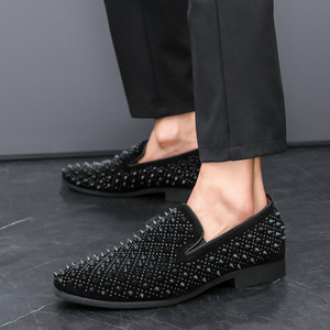 Chaussures de créateur décontractées tendance pour hommes, en cuir, style mocassins, pour l'été 2026, chaussures habillées pour discothèque, chaussures pointues pour <span class=keywords><strong>coiffeur</strong></span> - Product Image 6