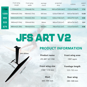 New Design ART V2 1700 Carbon <strong>Hydrofoil</strong> Carbon Fiber Wing Foil Kite Surfing <strong>Hydrofoil</strong> For Ocean Waters - Product Image 4
