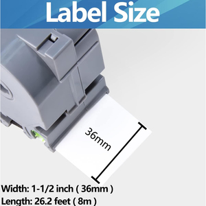 <span class=keywords><strong>Ruban</strong></span> adhésif compatible 36 mm laminé noir sur blanc Tz261 Tze261 TZE -261 TZE261 Cassette compatible avec Brother P-Touch - Product Image 2