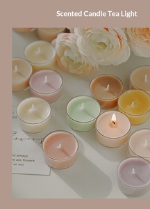 Romantic Heart Shaped <b>Tea</b> <b>Light</b> Candle Color Scented Candle Festival Birthday Atmosphere Decor Gift - Product Image 5