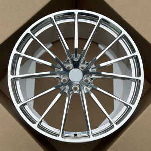 Jantes de voiture monobloc en aluminium T6061 poli, forgées sur mesure, concaves, multi-branches, 18-26 pouces, pour <span class=keywords><strong>Audi</strong></span> Q8 <span class=keywords><strong>SQ8</strong></span> R8 - Product Image 1