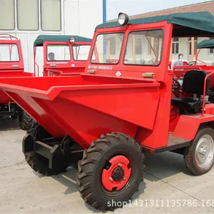 Prezzo inferiore dumper 2ton dongfeng doppia cabina dumper cingolato dumper cingolati cingoli in gomma 1 tonnellata dumper trasportatore cingolato