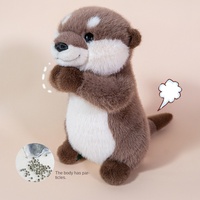 Poupée loutre mignonne en peluche jouets pour enfants transfrontalier créatif ours maille Stock PP coton rempli soulagement du stress lavé
