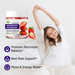 Gomitas de Magnesio y Potasio Personalizadas, Suplemento de Vitaminas para la Energía, Promueve el Equilibrio de Electrolitos, Gomitas de Suplemento Herbal - Product Image 3