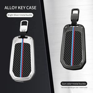 Pour coque de protection de clé de voiture pour Peugeot 208 fibre de carbone de nouveaux matériaux bon <span class=keywords><strong>prix</strong></span> housse de voiture clé Zinc - Product Image 5