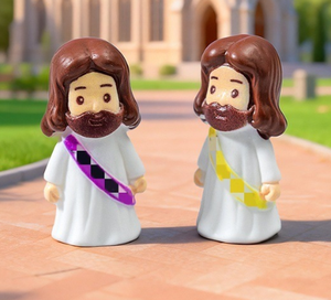 Statues miniatures 3D de Jésus mignonnes, figurines en résine artisanales de collection, décoration religieuse chrétienne pour la maison et le bureau, cadeaux spirituels, vente en gros - Product Image 6