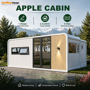 Cabane Apple modulaire en verre à vue panoramique - Product Image 1
