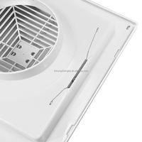 Extracteur d'air industriel en forme de boîte à montage mural pour serre d'aération Diffuseur de grille carrée en plastique ABS