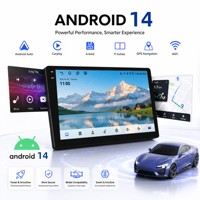 Radio Universal para Auto Android 14 de 7/9/10 Pulgadas, Reproductor Multimedia 4+64G 6+128G con CarPlay Inalámbrico, Android Auto y Cámara DSP 360