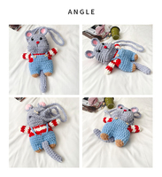 Sacs de téléphone personnalisés en tricot pour animaux mignons : souris, marmotte, grenouille, tigre, dragon, chat, poisson-clown et plus encore – Vente en gros