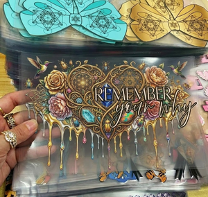 Autocollants pour gobelets en métal et verre, détails exquis, pour impression par transfert UV DTF, lavables, élastiques, durables - Product Image 1