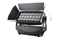Luces LED Wash para Escenario 24x20W RGBLAC 6 en 1, IP65 DMX512, Construcción de Aluminio, Alto CRI 90, Regulable, para DJ, Discoteca, Uso en Exteriores