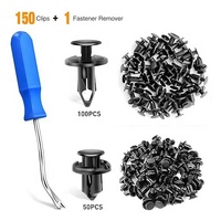 Lot de 151 clips de fixation pour pare-chocs de voiture, assortiment mixte avec outils, pour tous les modèles