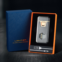 Briquet électronique intelligent à double jet avec capteur vocal, coupe-vent, en métal, haute technologie, design créatif, pour cadeau, vente en gros