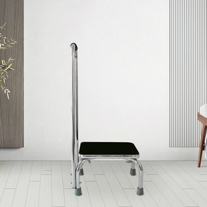 BQ601A tabouret de <span class=keywords><strong>pied</strong></span> en métal robuste <span class=keywords><strong>pour</strong></span> lits hauts, tabouret de <span class=keywords><strong>pied</strong></span> Portable <span class=keywords><strong>pour</strong></span> chaise de Commode <span class=keywords><strong>pour</strong></span> personnes âgées - Product Image 3