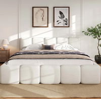Cama Moderna, Duradera y de Lujo, Tamaño King Size, Precio de Fábrica, para Hotel u Hogar, Cama Tapizada King Size Personalizable