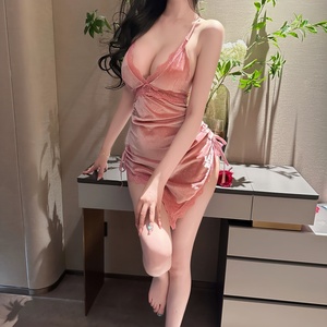 Camicia <span class=keywords><strong>da</strong></span> <span class=keywords><strong>notte</strong></span> seducente <span class=keywords><strong>da</strong></span> donna, senza schienale, elegante e perfetta per serate speciali a casa. - Product Image 1