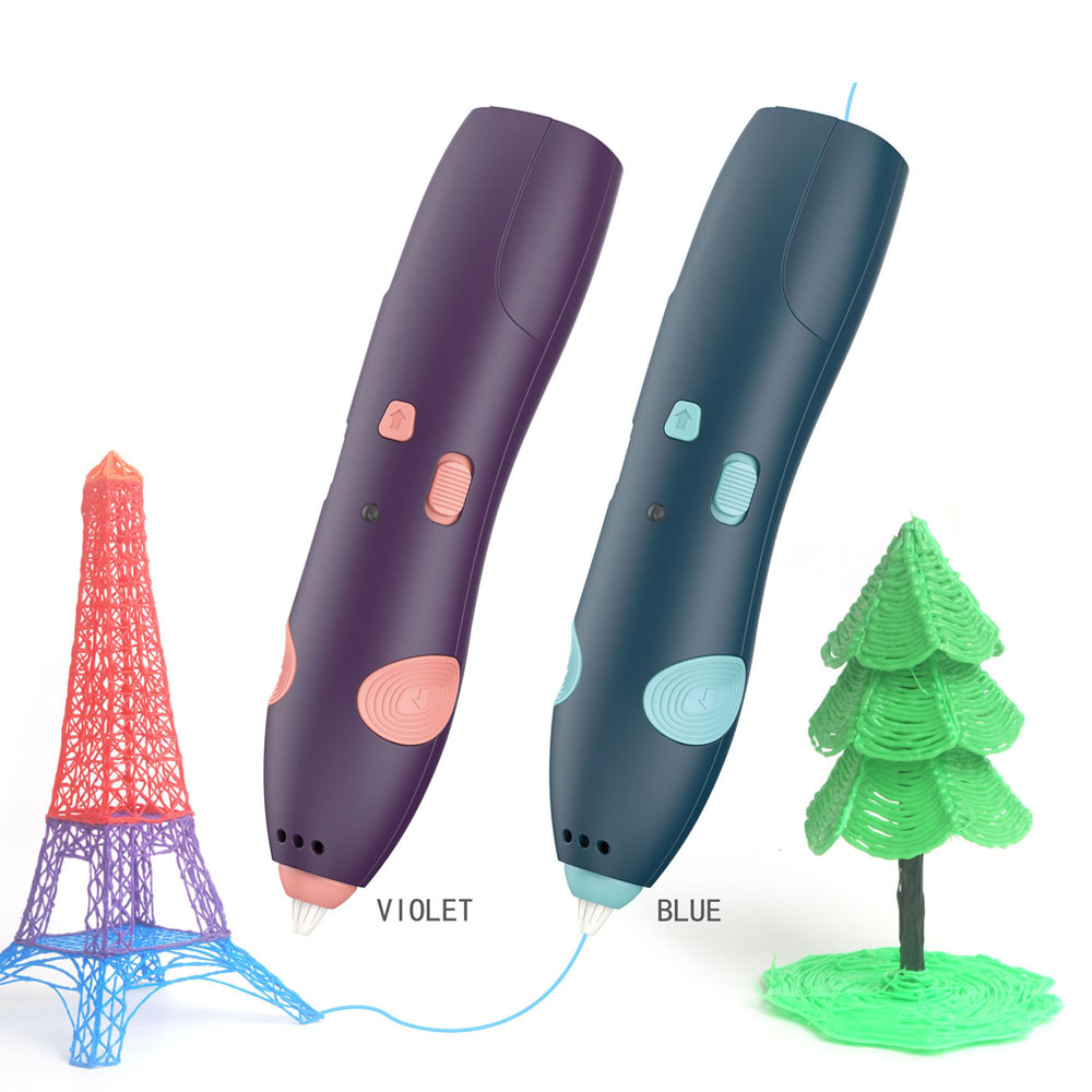 Newest wireless 3D printing drawing pen printer kids toy with safe low temperature multi color filament for creativity toy