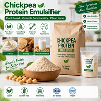 Emulsifier Protein Kacang Kapri Minuman Nabati Protein Bubuk Garbanzo untuk Saus, Roti, Alternatif Produk Susu, Produsen