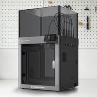 2026 Flashforge Creator 5 Pro Printer 3D Otomatis 4-nozzle dengan Volume Cetak 256*256*256mm, Konektivitas USB, Dukungan Aluminium dan PLA
