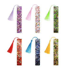 Marcapáginas Acrílicos Coloridos con Borlas, Diseño Moderno, Reutilizables, Regalo Promocional - Product Image 1
