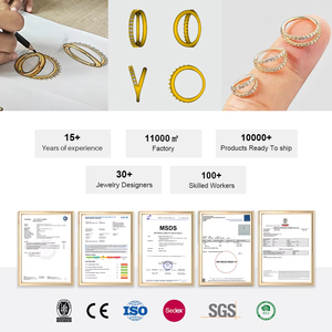 Toposh Titanium Fashion Labret <span class=keywords><strong>Piercing</strong></span> d'<span class=keywords><strong>oreille</strong></span> avec zircon taille marquise et pendentif pour <span class=keywords><strong>piercing</strong></span> cartilage, hélix et conque - Product Image 6