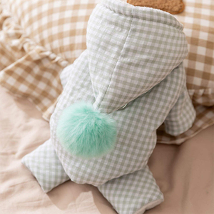 Adorable Plaid <b>Dog</b> Jumpsuit Comfortable for Small <b>Dogs</b>' Daily Wear Home Lounging & Pet Photo Shoots - Product Image 2