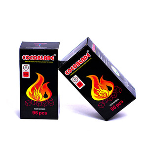Charbon à chicha de style moderne arabe, 96 pièces, forme carrée, en coque de noix de coco, pour chicha et fumage - Product Image 5