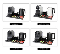 Honeyson Nouvelle Machine à Café Portable pour Hôtels avec Plateau Bouilloire pour Hôtels et Gîtes
