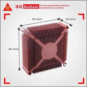 Serie 6000 su ordinazione di alluminio profili di dissipatore di calore quadrato di estrusione con rame PC CPU fabbrica di raffreddamento diretto dissipatore di calore in scatola - Product Image 3