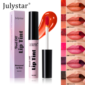 Julystar Rouge à Lèvres Liquide Peel-Off 6 Couleurs, Mat, Imperméable, Longue Tenue, Violet, Hydratant, Teinte à Lèvres Décollable, <span class=keywords><strong>Maquillage</strong></span> Cosmétique - Product Image 2