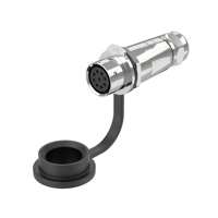 Connecteur de câble de soudure étanche IP67 en cuivre SF12 10A à 2/3/4/5/6/7/9 broches, type Push-Pull, pour câble de soudure