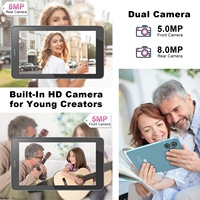 Tablette C idea Manufacturer Quad Core 8 Go + 256 Go WIFI 7 pouces Android 15 pour adolescents, divertissement avec carte SIM Snapdragon