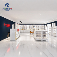 Vitrine d'exposition optique personnalisée, meuble moderne pour lunettes et lunettes de soleil avec éclairage LED pour magasin de détail