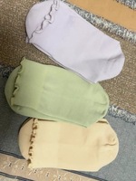 Chaussettes de yoga à dentelle pour femmes, chaussettes d'entraînement de Pilates professionnelles antidérapantes, chaussettes fines de sport et de fitness pour l'été