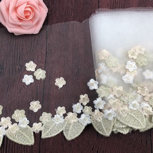 Penjualan Pabrik Renda Bordir Bunga Lebar 18cm untuk Kerajinan Jahit, Pakaian Boneka, Gaun Pengantin, Hiasan Elegan - Product Image 6