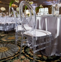 Chaise de banquet empilable transparente pour événements, mariages et fêtes – Modèle Phoenix – Vente en gros à prix réduit