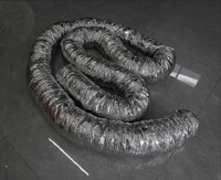 Conduite flexible en PVC pour systèmes HVAC résidentiels, commerciaux, industriels et extérieurs, installation facile