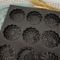 Plaque de cuisson antiadhésive personnalisée pour la pâtisserie, motif floral, en matériaux et revêtements importés, prix d'usine, vente en gros