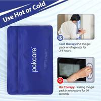 Huize Compresse de gel chaud/froid en nylon de qualité médicale Classe I, réutilisable, certifiée CE, anti-fuite, avec sangle réglable, pour soulagement de la douleur et blessures sportives