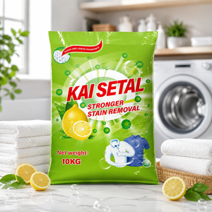 Detergente en Polvo para Lavandería de 10 kg, Espuma Abundante, Precio Económico, Detergente en Polvo de Fábrica con Agradable Perfume para Gambia - Product Image 3