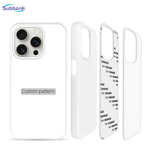 Subbank iPhone 15 16pro Max tùy chỉnh in di động Bìa 2D TPU + PC nhựa bảo vệ mạnh mẽ thăng hoa Trống Điện thoại di động trường hợp - Product Image 5