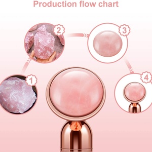 Custom Logo 5 in 1 Facial Jade Roller Vibrating Facial and Body <b>Massager</b> - Product Image 4