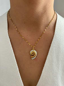 MECYLIFE 18K Gold Bohemia <strong>Jewelry</strong> Summer <strong>Jewelry</strong> Ocean Animal <strong>Turtle</strong> Starfish Conch Shell Necklace Stainless Steel Beach <strong>Jewelry</strong> - Product Image 5