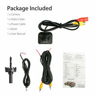 Caméra de recul de voiture IPoster avec connecteur RCA, vision nocturne 1080P, caméra de recul miniature cachée