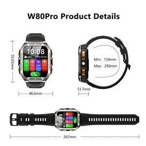 P130 Pro Men Smart Watch GPS Positioning 1.91'' Display 900mAh Battery Flashlight Compass Outdoor Rugged Smart Watches - Product Image 6