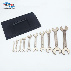 Niet-Vonken Gereedschap Veiligheid Tool Explosieveilige Dubbele <span class=keywords><strong>Open</strong></span> Einde Sleutel Set Vde Aluminium Brons Kan Worden Aangepast Verlengsleutel - Product Image 2