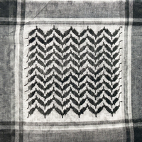 Écharpe arabe tissée en jacquard pour hommes, Kuffiyeh, écharpe palestinienne, Yashmagh, Shemagh, écharpe Arafat noire pour hommes