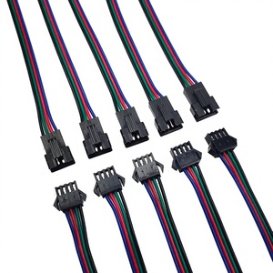 10 Đôi JST SM 2/3/4Pin Nam Nữ Kết Nối Adapter Cắm Với 22AWG Dây 12V DC 5050 3528 RGB dây Đèn LED - Product Image 1