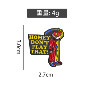 Sming pins động vật sáng tạo chú hề men Trâm sư tử ếch thỏ bóng xe đạp dao điện thoại Huy hiệu Punk Halloween ve áo pins - Product Image 6